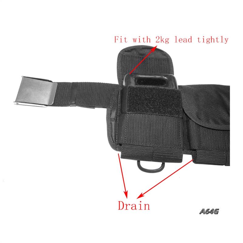 Tech Diving Accessories - 조정 가능한 스쿠버 다이빙 웨이트 벨트