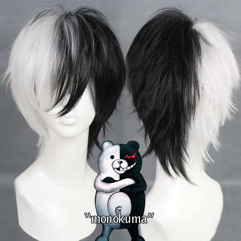 Tech Accessories For Men - 애니메이션 게임 Danganronpa 흑백 곰 가발