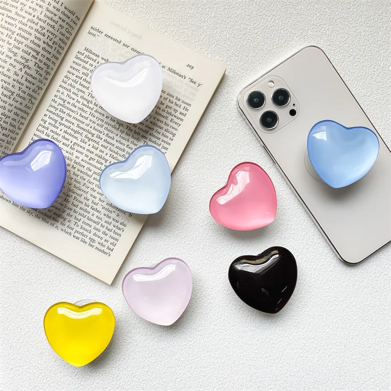 3D 하트 모양 크리스탈 접이식 핑거 링 그립톡 폰 홀 - Tech Accessories Phone 리뷰 및 가격