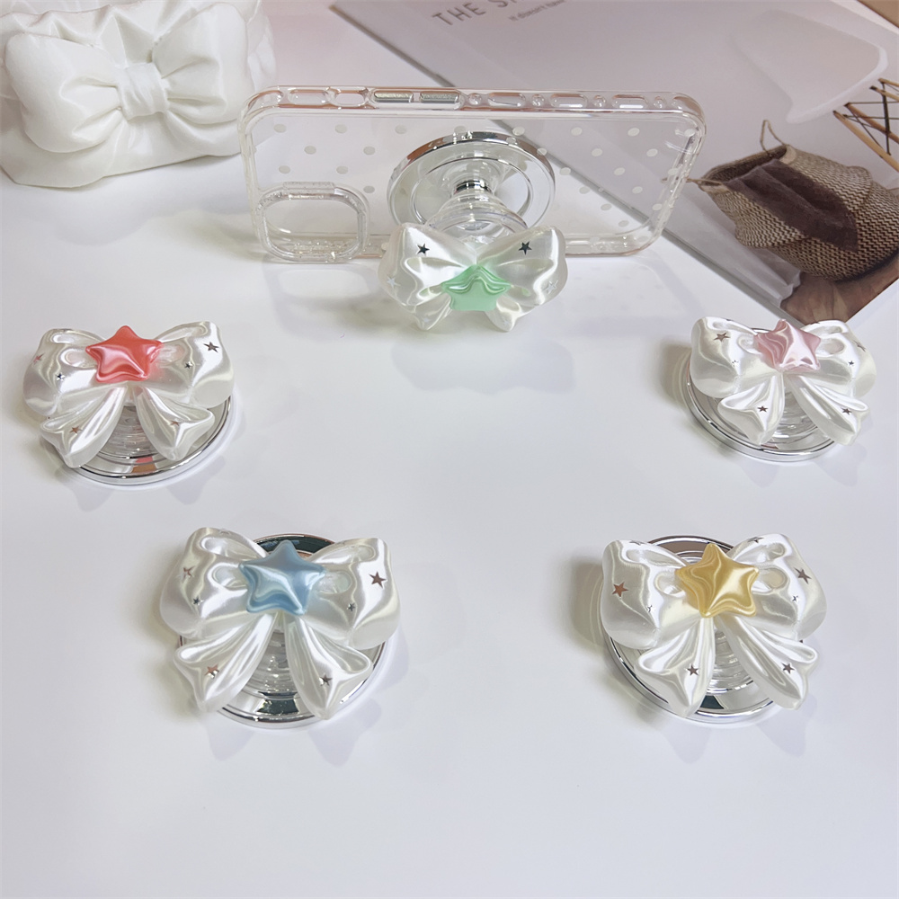 3D 실크 리본 매듭 별 모양 마그네틱 팝소켓 폰 그립 - Tech Accessories Phone 리뷰 및 가격