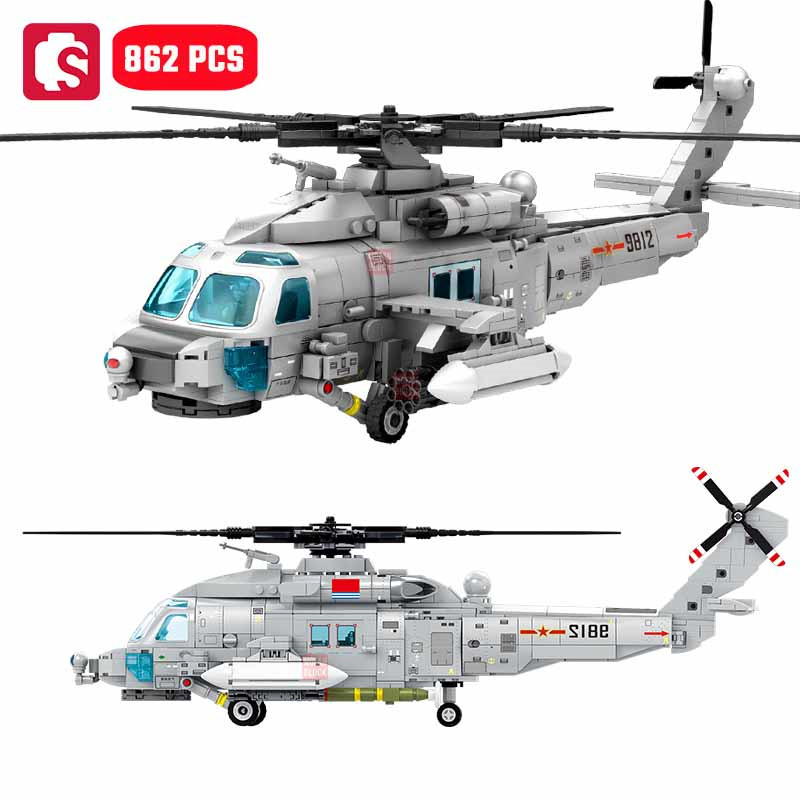 SEMBO 862pcs 해군 유형 Z-20 헬리콥터 빌 - Tech Diving Accessories 리뷰 및 가격