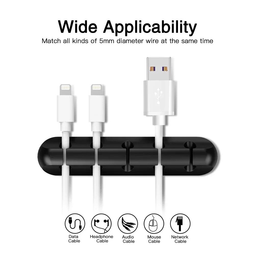 접착식 케이블 홀더 코드 클립 정리함 데스크탑 USB  - Desk Cable Clip 리뷰 및 가격