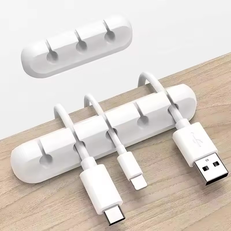 실리콘 USB 케이블 정리기 USB 충전 케이블 와인더 - Desk Cable Clip 리뷰 및 가격