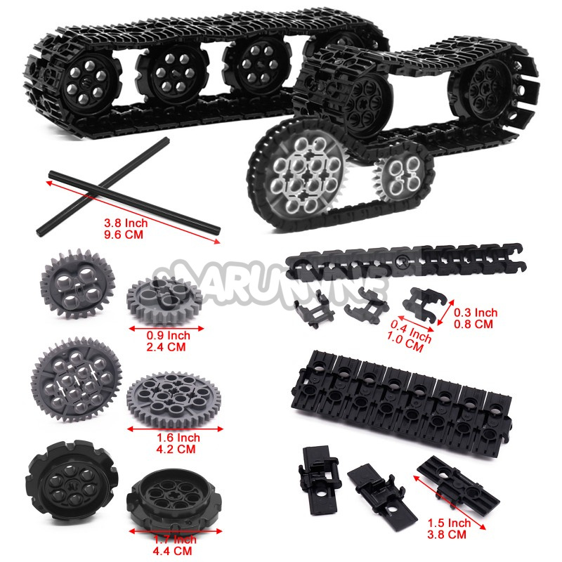 기술 빌딩 블록 트랙 시트 세트 하이테크 벽돌 부품 체 - Tech Gear Accessories 리뷰 및 가격