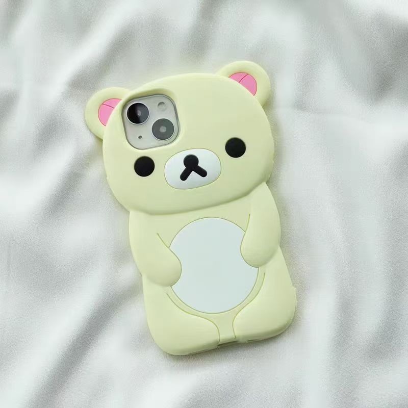 릴라쿠마 실리콘 폰 케이스 귀여운 만화 캐릭터 풀 바디 - Tech Accessories Phone 리뷰 및 가격