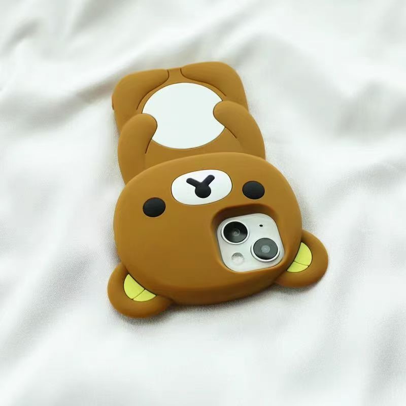 릴라쿠마 실리콘 폰 케이스 귀여운 만화 캐릭터 풀 바디 - Tech Accessories Phone 리뷰 및 가격