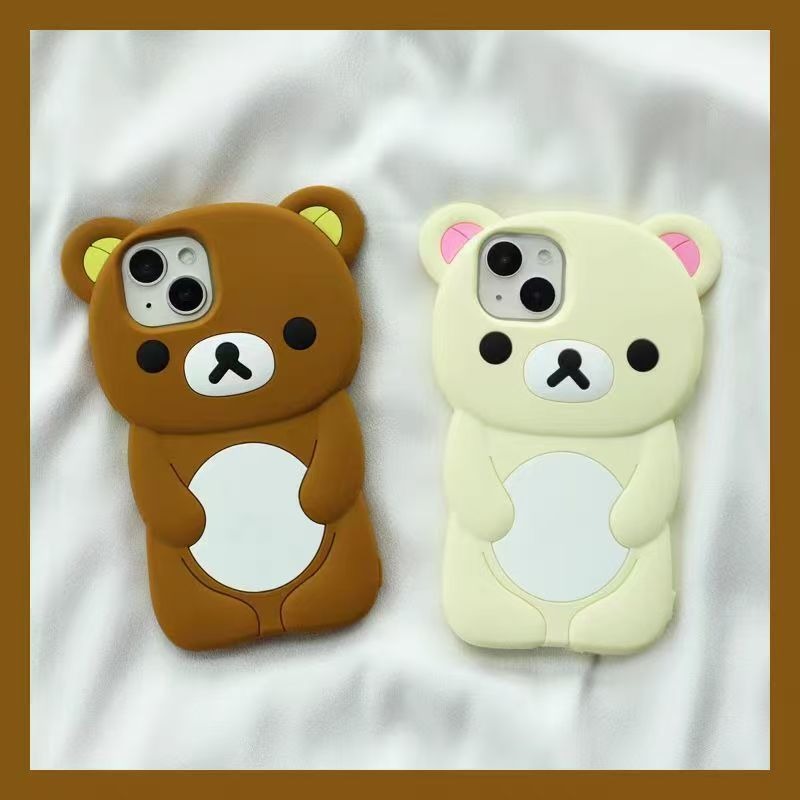릴라쿠마 실리콘 폰 케이스 귀여운 만화 캐릭터 풀 바디 - Tech Accessories Phone 리뷰 및 가격